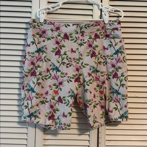 Time and Tru Multicolor Floral Shorts